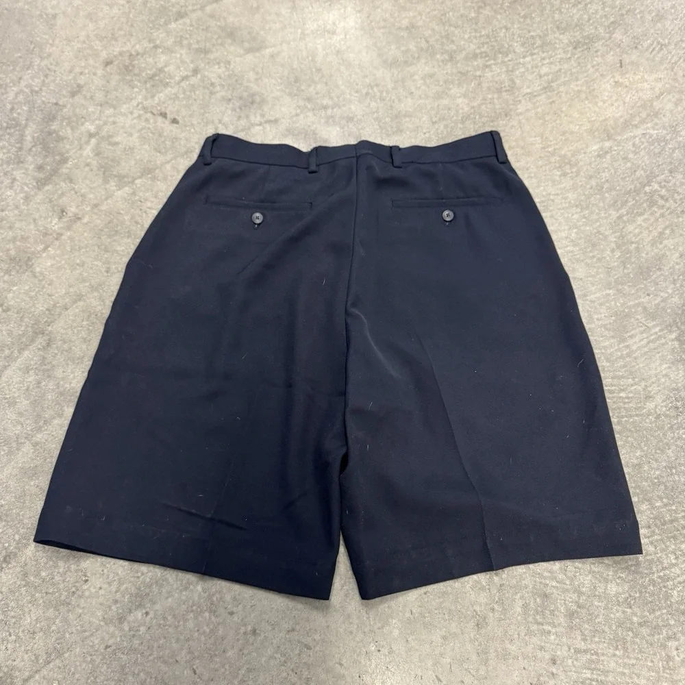 Men's Golf Shorts Alan Flusser Navy Blue Preppy Minimalist Essential 32